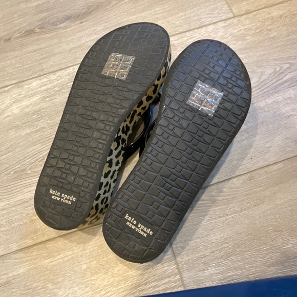 Kate Spade Rhett Platform Animal Print Bow Flip Flop Sandal Size 8 - Picture 6 of 7